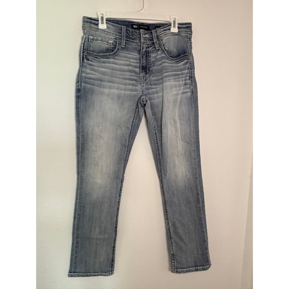 BKE Jake Straight Leg Jeans Mens 32x30 Light Wash Denim Blue Pants